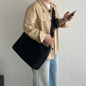 남자크로스백 가방 경량 나일론 버클 스트랩 미니포켓 학생메신져백