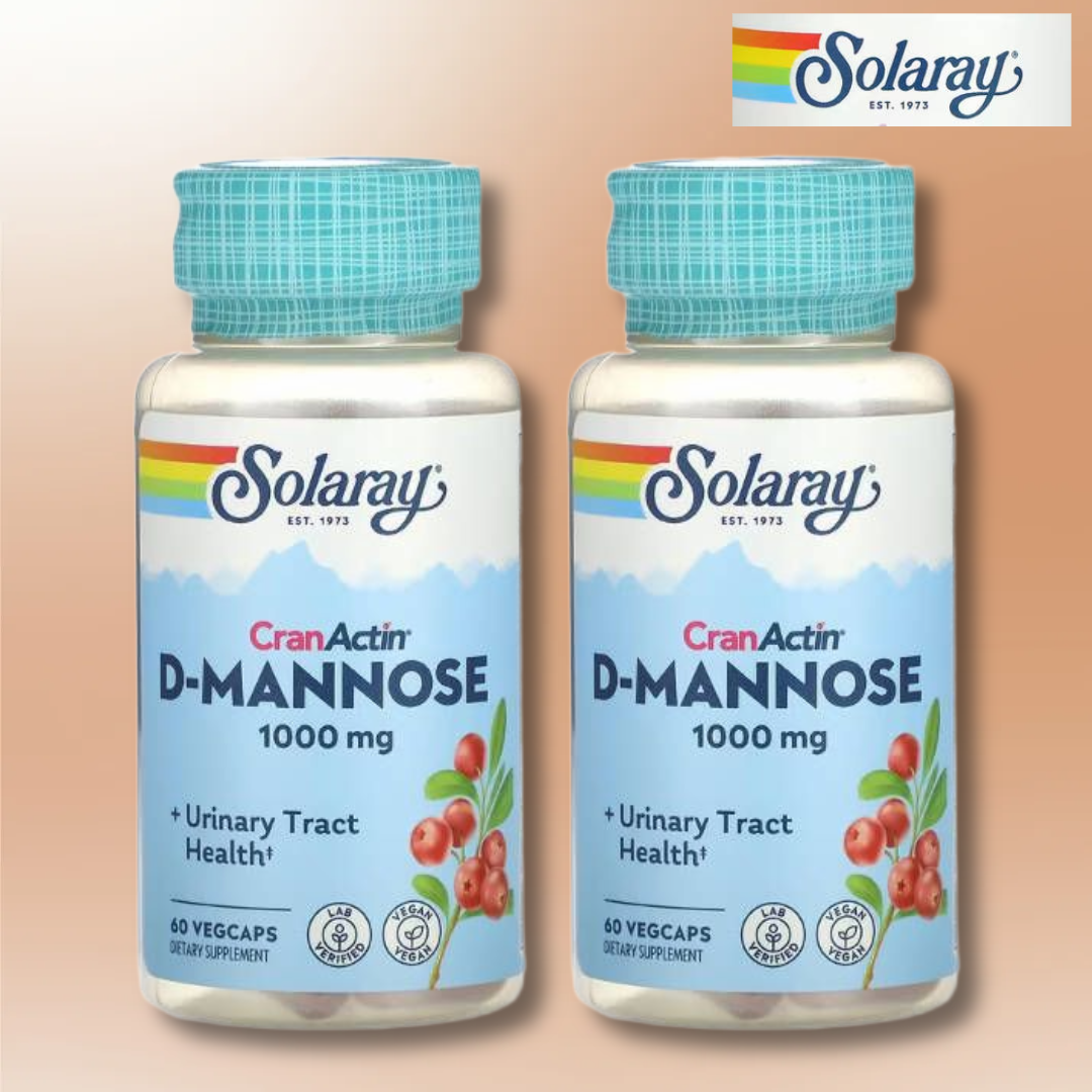 1+1솔라레이 크렌베리 D <b>만노스</b> 디<b>만노스</b> 1000mg 60베지캡슐 2개