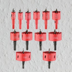 홀커터 천장 구멍 다운라이트 홀쏘 12pc 세트 목공 석고보드 목재 철판