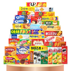 소형 과자 35종-C 세트 학교 학생 회사 사무실 탕비실 대용량 스낵 비스킷 간식 다과