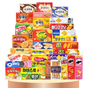 소형 과자 30종-A 세트 탕비실 사무실 회사 학교 학생 대용량 다과 스낵 간식 비스킷