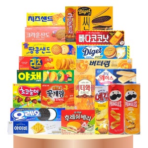 소형 과자 20종-A 세트 학생 학교 탕비실 회사 사무실 대용량 비스킷 스낵 간식 다과