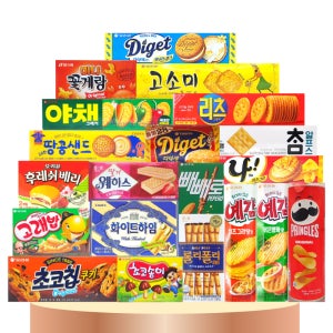 소형 과자 20종-E 세트 회사 사무실 탕비실 학교 어린이 학생 단체선물 대용량 다과 간식