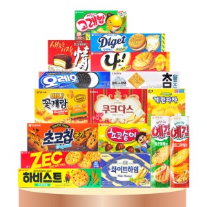 소형 과자 16종-D 세트 탕비실 회사 사무실 학교 학생 대용량 비스킷 다과 간식 스낵