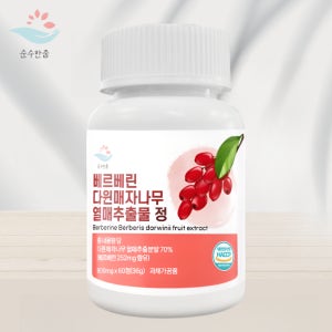 식약청 베르베린 추출물 다윈매자나무 열매추출물 추출분말 정 베르베린정