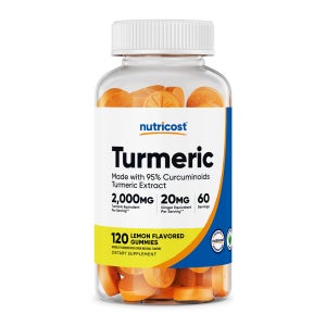 뉴트리코스트 강황 터메릭 커큐민 젤리 2,000mg 생강뿌리 블랙 페퍼 120구미 60일분
