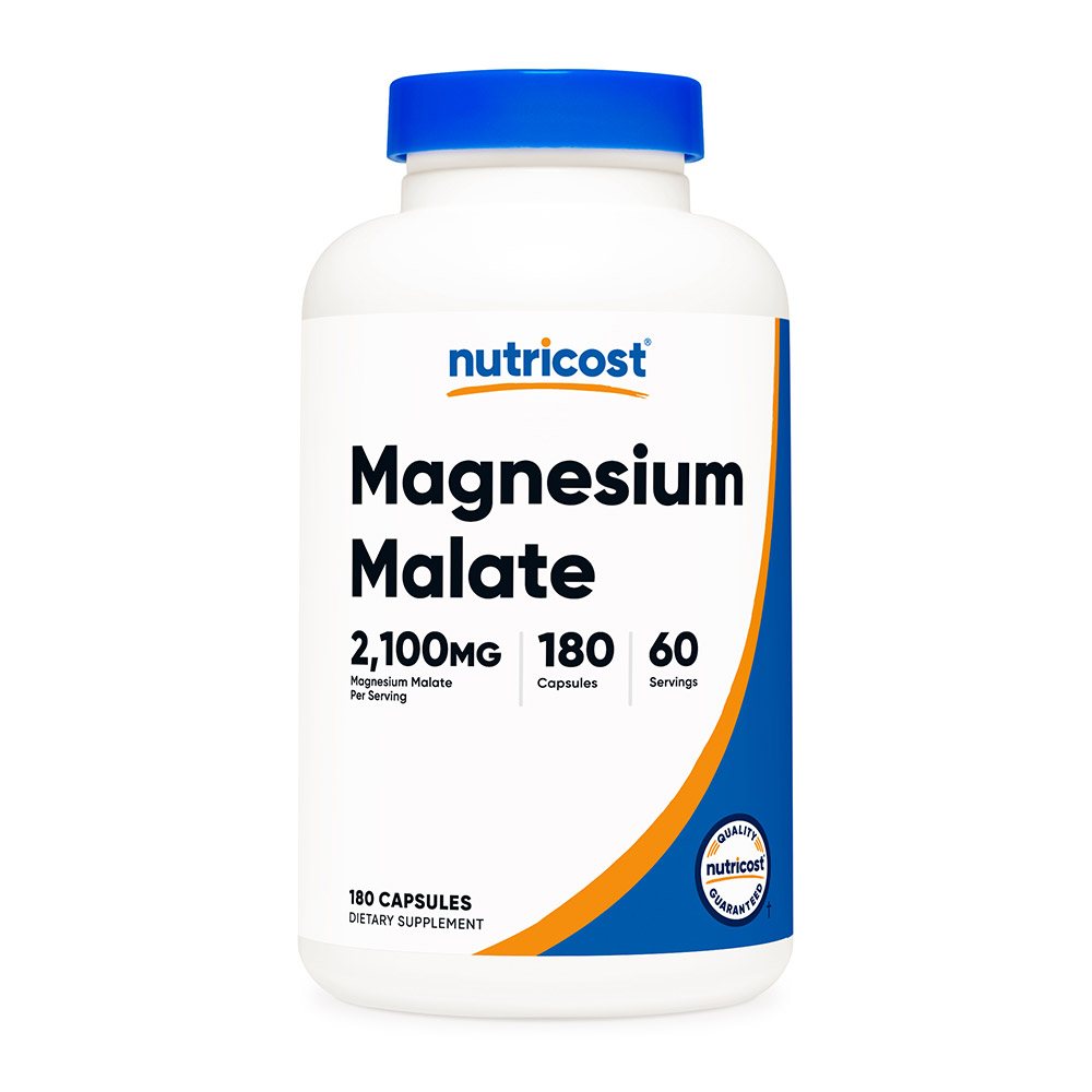 뉴트리코스트 마그네슘 말레이트 2,100mg 유기산 말레인산 180캡슐 2개월분
