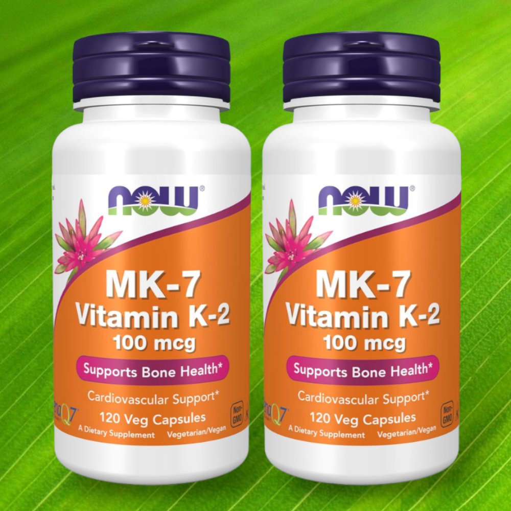 1+1 <b>나우푸드 비타민 k2</b> MK7 100mcg 120캡슐 2개 비타민mk7k2