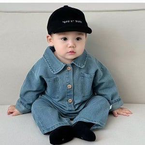 [베베앤로아] 아동복 유아 아기옷 봄 가을 데일리 외출복 청데님슈트