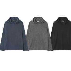 봄 플리츠 골지 후드 jackpot 25ss 얇음 보들보들 레이온 루즈핏