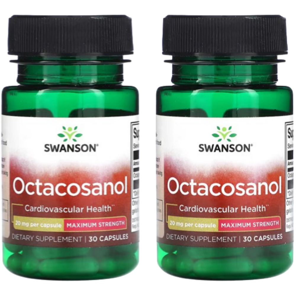 Swanson <b>Octacosanol</b> 옥타코사놀 20mg 30정 2개