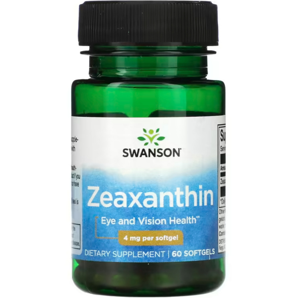 Swanson <b>Zeaxanthin</b> 제아잔틴 4mg 60정