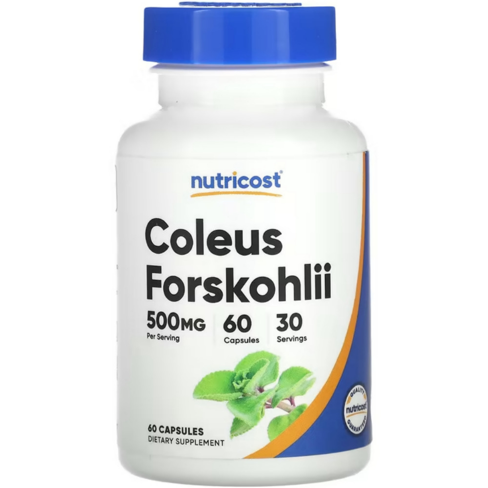 Nutricost <b>Coleus Forskohlii</b> 콜레우스 포스콜리 500mg 60정