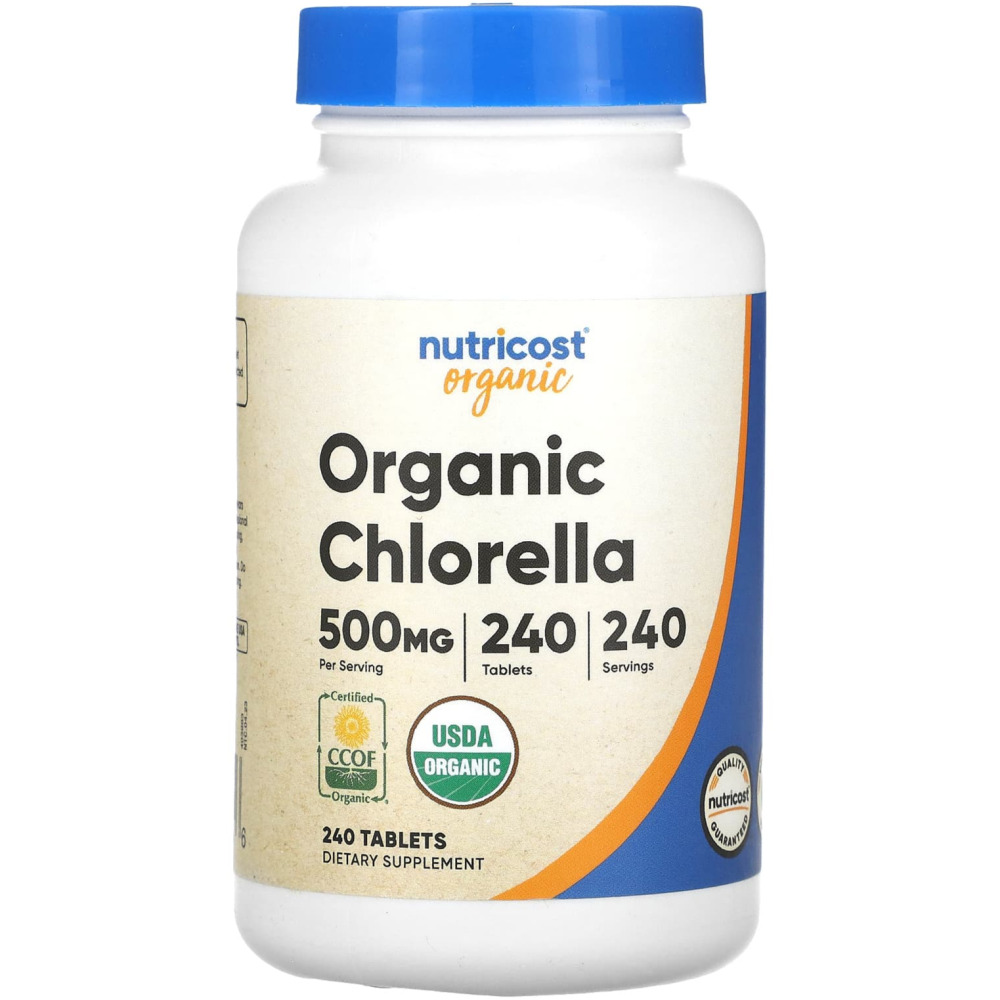 <b>Nutricost Chlorella</b> 클로렐라 500mg 240정