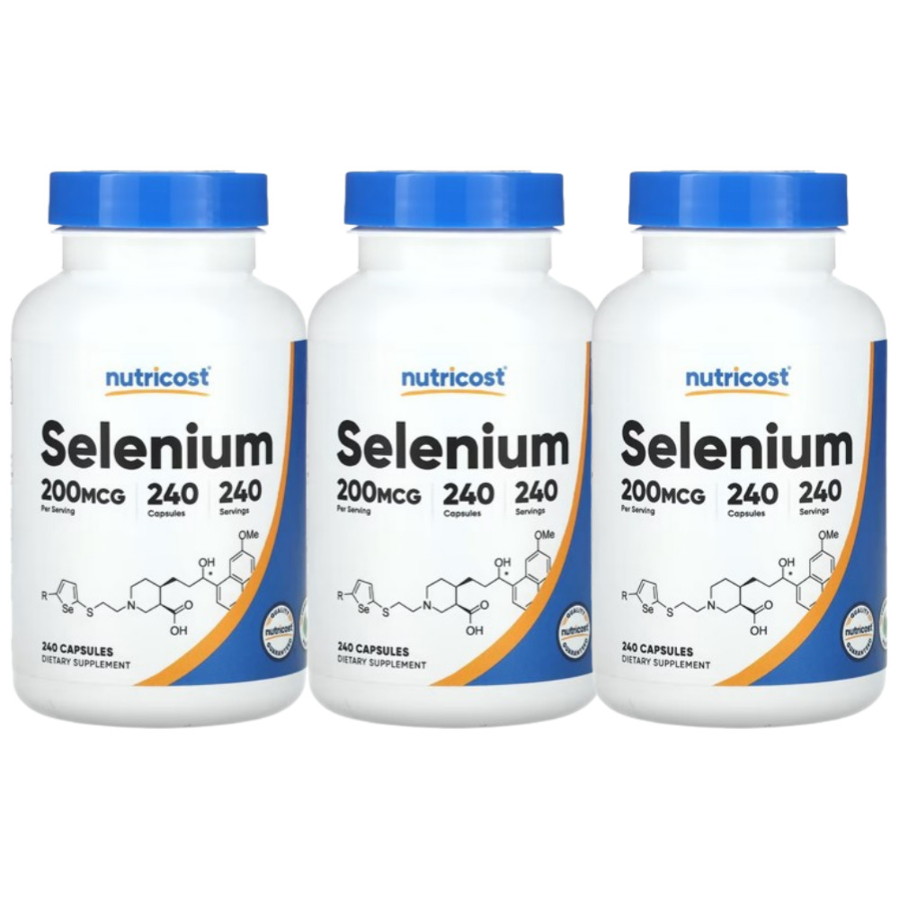 <b>Nutricost Selenium</b> 셀레늄 200mcg 240정 3개