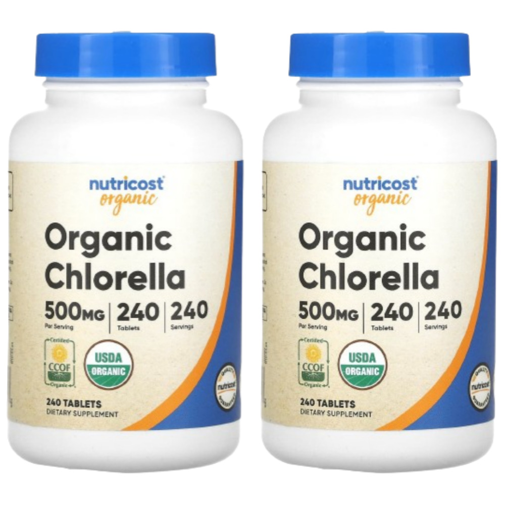 <b>Nutricost Chlorella</b> 클로렐라 500mg 240정 2개