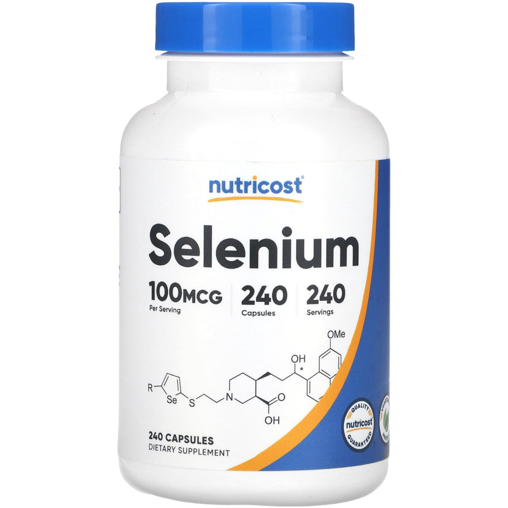 <b>Nutricost Selenium</b> 셀레늄 100mcg 240정