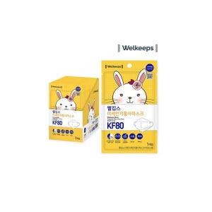 미라클하우스 웰킵스 소형 KF80 마스크 개별포장 25매 최신제조 582549
