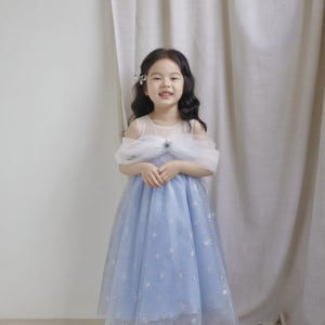 여아 엘사 공주드레스 화동드레스 생일파티드레스 공주옷 겨울왕국 여아 하객룩