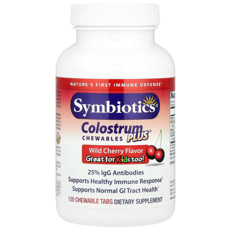 <b>심바이오틱스</b> 콜로스트럼 플러스 120 츄어블 체리