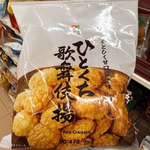 세븐일레븐 히토구치 카부키아게 90g / 쌀로별 원조 센베이 / 일본 편의점 과자 / 세븐 과자