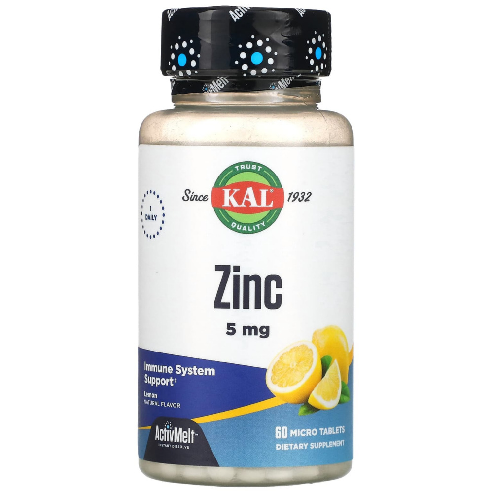 KAL Zinc <b>징크</b> 아연 <b>5mg</b> 60정