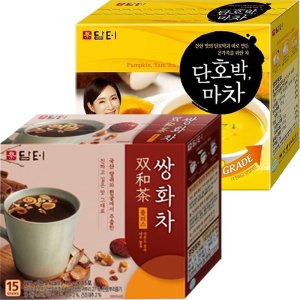 담터 차세트 건강 마시는 티타임 커피대용 카페 차 쌍화차 단호박마차 15g 15개입 2개