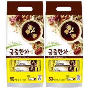 오뚜기 건강 tea 잠잘오는 마시는 카페 물대신 차 궁중한차 스틱 18g 50개입 2개