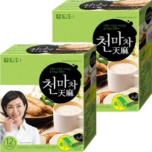 담터 잠잘오는 마시는 카페 물대신 건강 tea 차 천마차 스틱 21g 12개입 2개