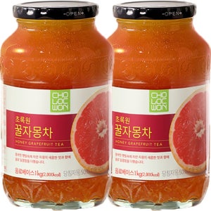 초록원 물대신 건강 tea 잠잘오는 마시는 카페 차 대용량 꿀자몽차 1kg 1개입 2개