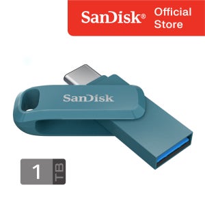 샌디스크 울트라 듀얼 드라이브 고 1 TB 테라 SDDDC3 나비지오 블루 OTG
