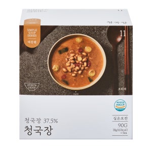 예찬원 국내산 청국장 된장 동결건조국 블럭국 5개입