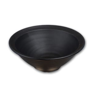 퓨전토기 멜라민 전면기 ds-3017 검정 무광 볼 짬뽕 우동 면기 라면 업소용 식당용