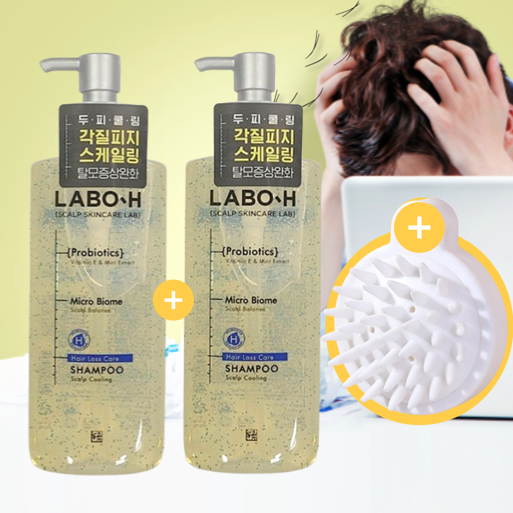라보에이치 <b>탈모</b>증상완화 샴푸 두피쿨링 400ml+400ml