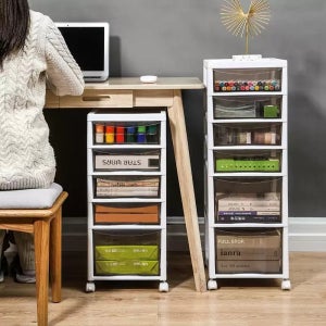 선반 소품 정리 캐비닛 트롤리 사무실 바퀴서랍장 투명 서랍장 서류정리 파일