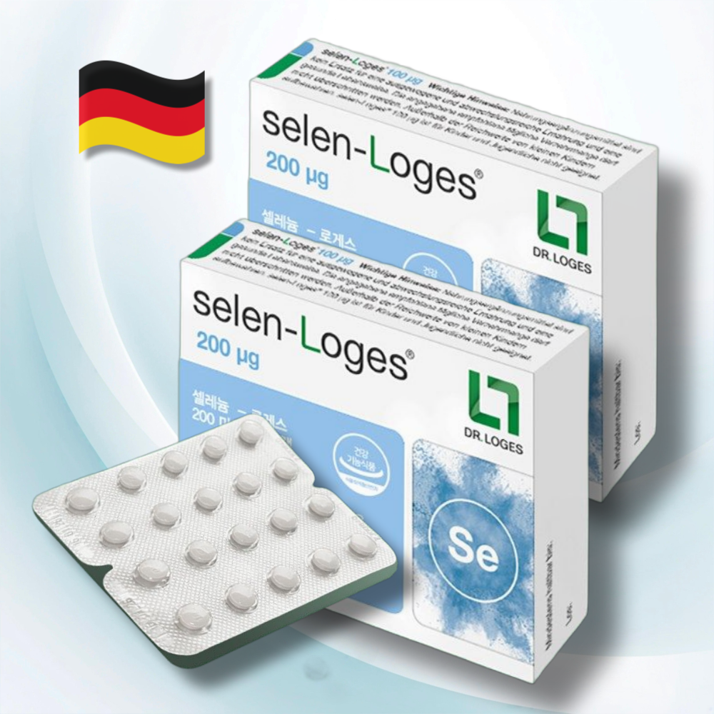 2통/독일 직수입 무기 <b>셀레늄</b>200mcg/<b>닥터</b> 로게스 아셀렌산나트륨,셀레나제