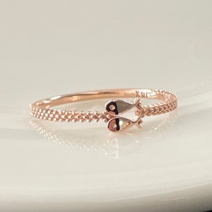 14k 18k 쌍둥이 두마리 물고기반지 애끼 새끼 금 반지