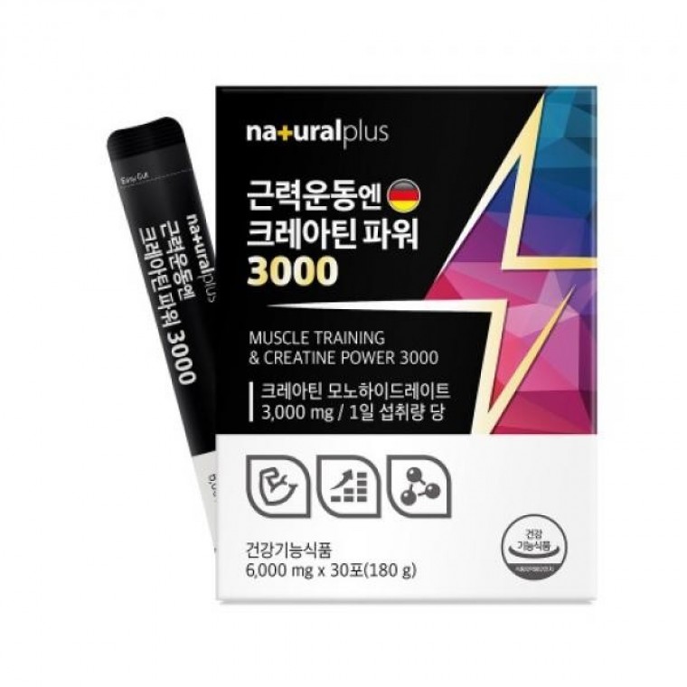 간편 섭취 내츄럴플러스 크레아틴 파워3000 30포 골든헬퍼 실속형 제품