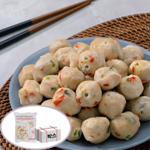 랜시푸드 오징어피쉬볼(매운맛) 1box(1kg x 10pk)