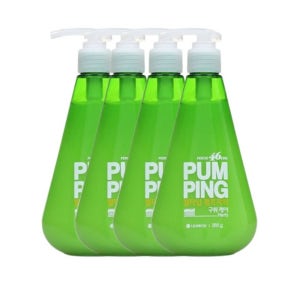 페리오 치아건강 펌핑치약 허브향 285g 4개