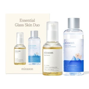 믹순 광채 레이어링 세트(콩 에센스 50ml + 빙하수 히알루론산 세럼 100ml)