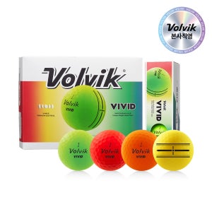 [본사직영] 볼빅 VIVID 비비드 듀얼코어 3피스 골프공 12구 2025년