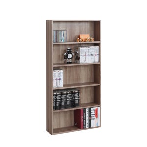 모던D170 슬림 만화 소설 책장 600x170x1200mm, 5단, 아카시아