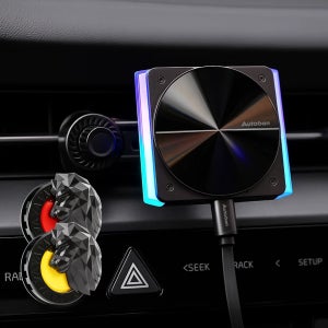 오토반 비트투 Qi2 차량용 맥세이프 무선 충전기 자석 거치대 소리반응LED 아이폰 갤럭시