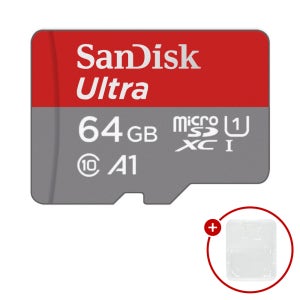 샌디스크 마이크로 SD카드 Ultra A1 + SD카드 케이스 64GB