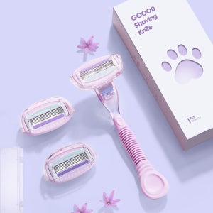 블라제스 알로에 소프트 5중날 여성 면도기 본체 + 면도날 3입