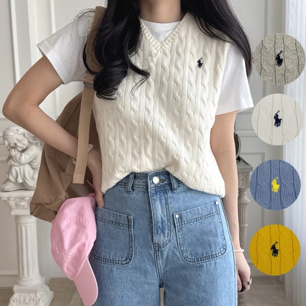 폴로 랄프로렌 니트 조끼 베스트