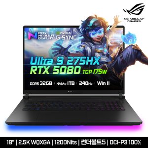 ASUS AI 게이밍노트북 ROG Strix SCAR G835LW-SA045W Ultra 9/RTX5080