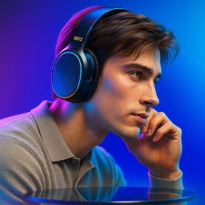 브리츠 6000ANC 블루투스 헤드폰 노이즈 캔슬링 헤드셋 BT-V5.3