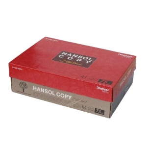 한솔카피 A3 사이즈 크기 복사용지 1250매 75g 화이트 인쇄 용지 고급 1박스 도매